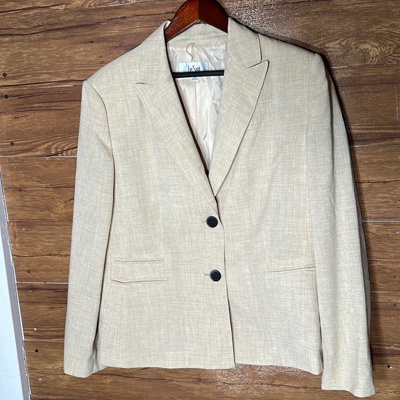 Le Suit Jackets & Coats Le Suit Womens Casual Cream Color Blazers